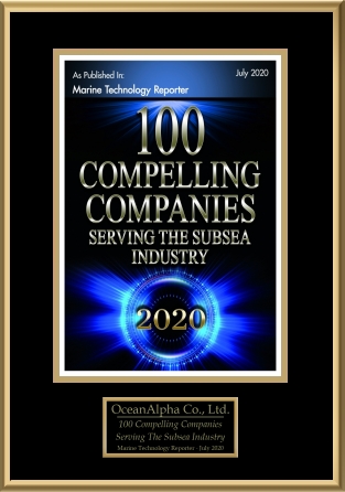 2020年 MTR100杂志“全球最优秀100家海洋科技企业”