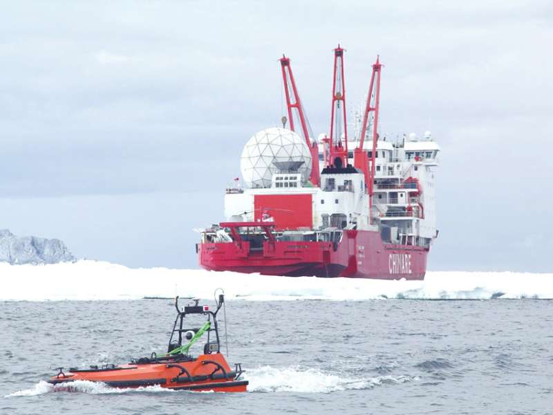 无人船应用于南极科考